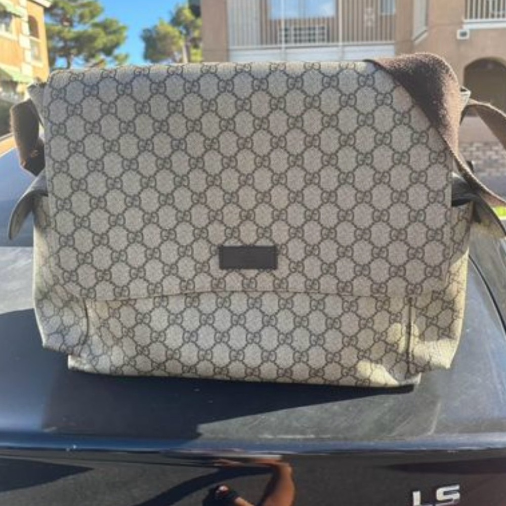 Gucci GG Supreme Diaper Bag